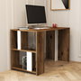 Hanah Home Mesa de estudio Lima Walnut, White